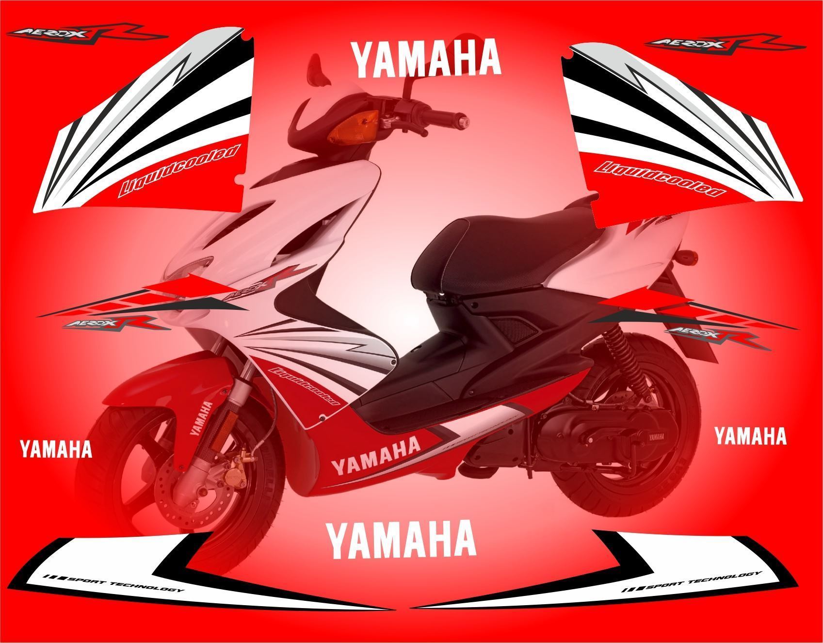 Zen Graphics Yamaha Aerox R Sport Technology Replacement Decals