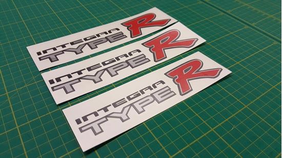 Picture of Honda Integra Type R DC2 side and rear Decals / Stickers