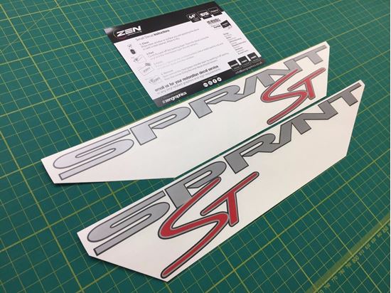 Picture of Triumph Sprint ST 1050 Fairing  belly pan decals Stickers