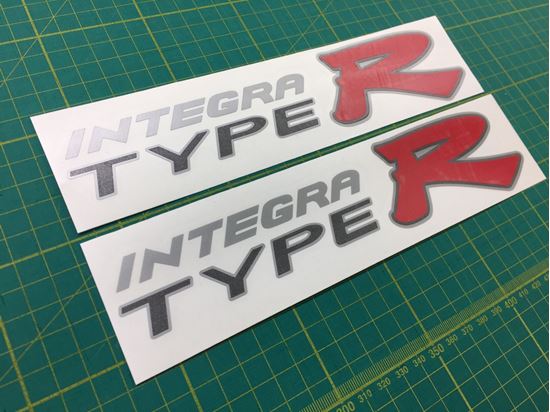 Picture of Honda Integra Type R DC5 replacement side Decals / Stickers