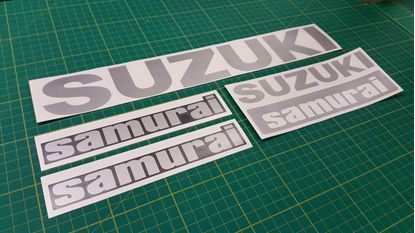 Picture of Samurai 4x4 Jeep replacement Restoration Decals Stickers