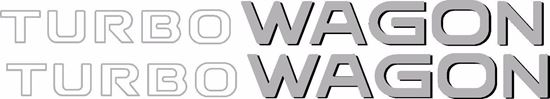 Picture of Mitsubishi Pajero / Shogun Turbo Wagon Replacement restoration Decals / Stickers