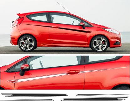 Picture of Ford Fiesta MK7 3 Door side Stripes / Stickers