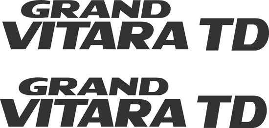 Picture of Suzuki Grand Vitara TD replcement rear quarter Decals Stickers