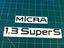 Picture of Nissan Micra MK2 K11 1.3 Super S March replacement Decals / Stickers