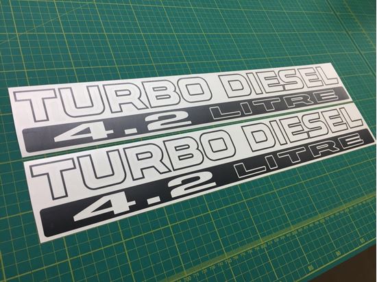 Picture of Nissan Patrol Safari Datsun ebro 4.2 Turbo Diesel replacement Decals / Stickers