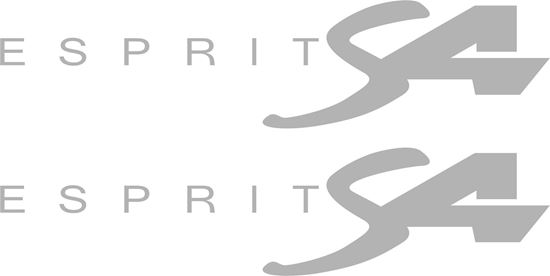 Picture of Lotus Esprit S4 side rear glass  Decals / Stickers