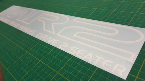 Picture of MR2 MK1  rear screen / glass replacement Decal / Sticker
