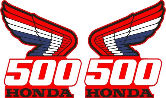 Picture of Honda CR500 1987 replacement tank Decals  / Stickers