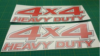 Picture of Nissan Frontier / Navara 4x4 Heavy Duty replacement Decals / Stickers