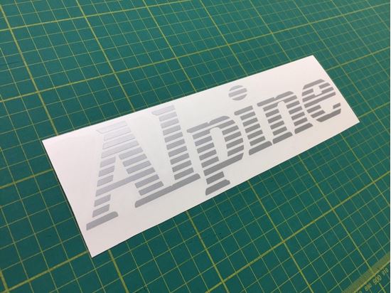 Picture of Renault Alpine replacement rear Decal / Sticker
