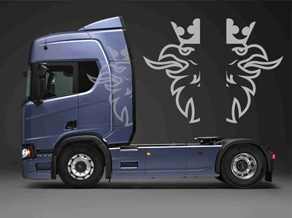 Picture of Scania half Griffin cab edge Decals / Stickers