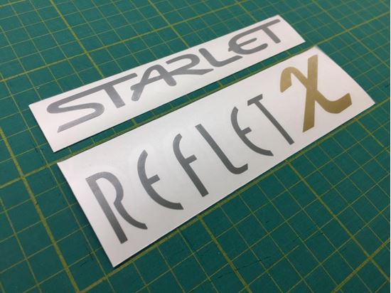 Picture of Starlet Reflet X replacement hatch / tailgate Decal / Sticker
