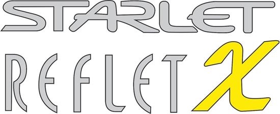 Picture of Starlet Reflet X replacement hatch / tailgate Decal / Sticker