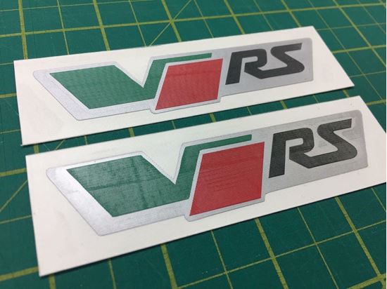 Farbe Skoda VRS Logo 35 Farbe Autotürgriff Gloss Vinyl Aufkleber Decals Set  4 - .de