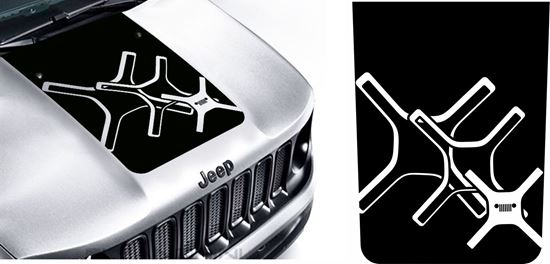 Matte Black Hood Decal For Jeep Renegade – Compass Blackout Vinyl Sticker