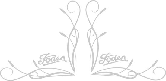 Picture of Foden  corner glass Decals / Stickers