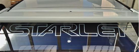 Picture of Starlet EP70 / EP71 rear screen / Glass  Decal / Sticker