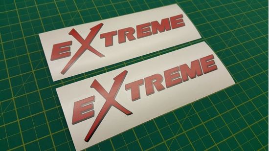 Picture of Mitsubishi Lancer evolution "Extreme" Decals / Stickers