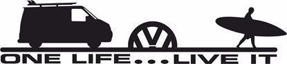 Picture of Transporter Camper T5 One Life Live it Decal / Sticker
