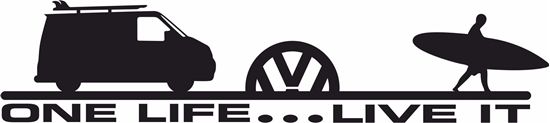 Picture of Transporter Camper T5 One Life Live it Decal / Sticker