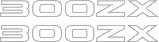 Picture of Nissan 300ZX / Fairlady Z 1990 - 1996 rear panel / Glass Decals / Stickers