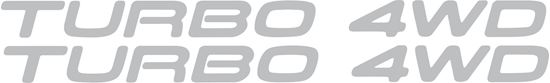 Picture of GT-Four Turbo 4WD replacement side Decals / Stickers