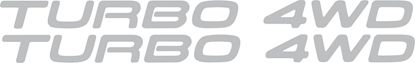 Picture of Turbo 4WD replacement side Decals / Stickers for GT-Four