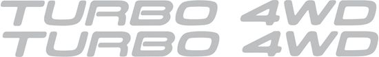 Picture of Turbo 4WD replacement side Decals / Stickers for GT-Four