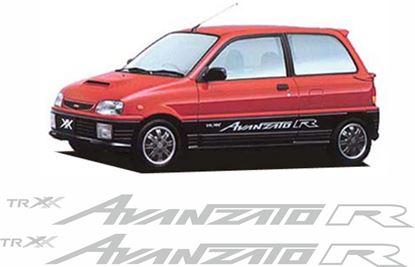 Picture of Daihatsu Mira" TR XX Avanzato R"  side replacement side  Decals / Sickers