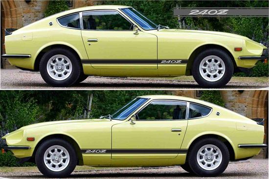 Picture of Datsun 240Z / Nissan Fairlady Z side Stripes  / stickers