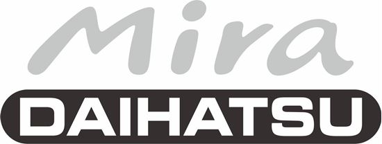 Picture of Daihatsu Mira 1994 - 1999  replacement rear Decal / Sticker