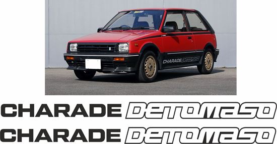 Picture of Daihatsu Charade G30 / G11  Detomaso replacement side  Decals / Stickers