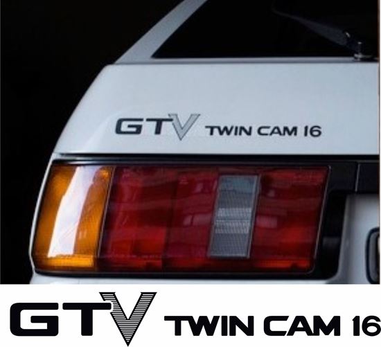Picture of AE86 GTV Twin cam 16 replacement rear hatch Decal / Sticker