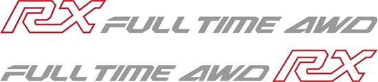 Picture of Subaru Leone RX 4WD TURBO side Decals / Stickers