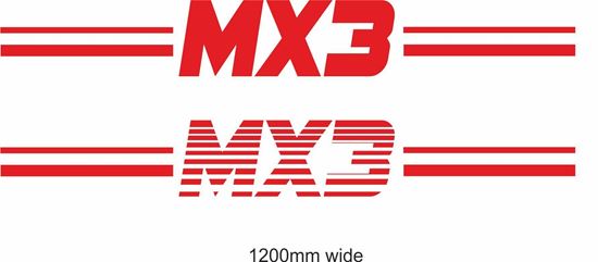 Picture of Mazda "MX3" Backflash Screen Sticker / Decal