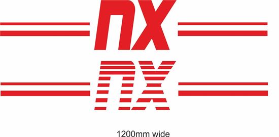 Picture of Nissan  "NX" Backflash Screen Sticker / Decal