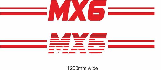 Picture of Mazda "MX6" Backflash Screen Sticker / Decal