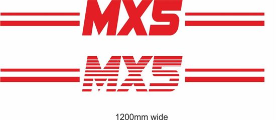 Picture of Mazda "MX5" Backflash Screen Sticker / Decal