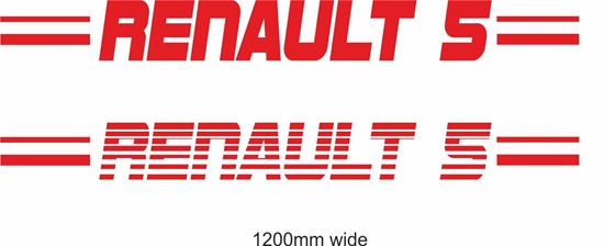 Picture of Renault  "Renault 5" Backflash Screen Sticker / Decal