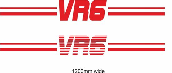 Picture of VW  Golf / Corrado "VR6" Backflash Screen Sticker / Decal