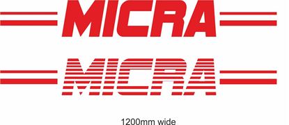 Picture of Nissan  "Micra" Backflash Screen Sticker / Decal