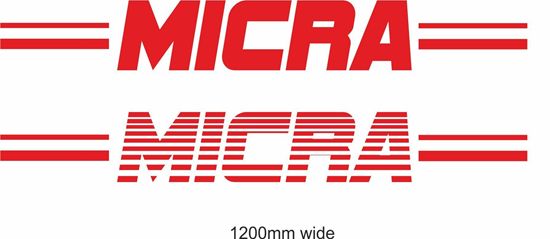 Picture of Nissan  "Micra" Backflash Screen Sticker / Decal