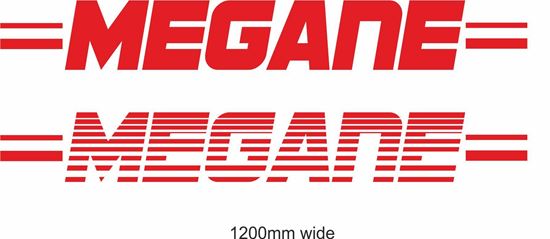 Picture of Renault  "Megane" Backflash Screen Sticker / Decal