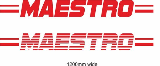 Picture of MG  / Austin rover "Meastro" Backflash Screen Sticker / Decal