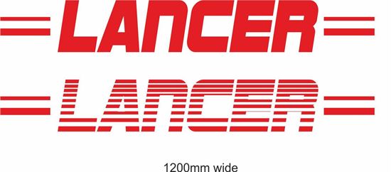 Picture of Mitsubishi  "Lancer" Backflash Screen Sticker / Decal