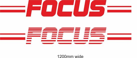 Picture of Ford  "Focus"  Backflash Screen Sticker / Decal