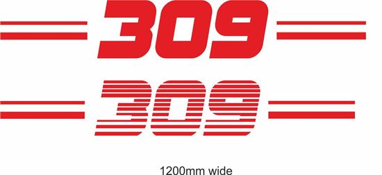 Picture of Peugeot  "309" Backflash Screen Sticker / Decal