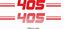 Picture of Peugeot  "405" Backflash Screen Sticker / Decal