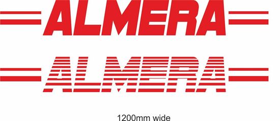 Picture of Nissan  "Almera" Backflash Screen Sticker / Decal